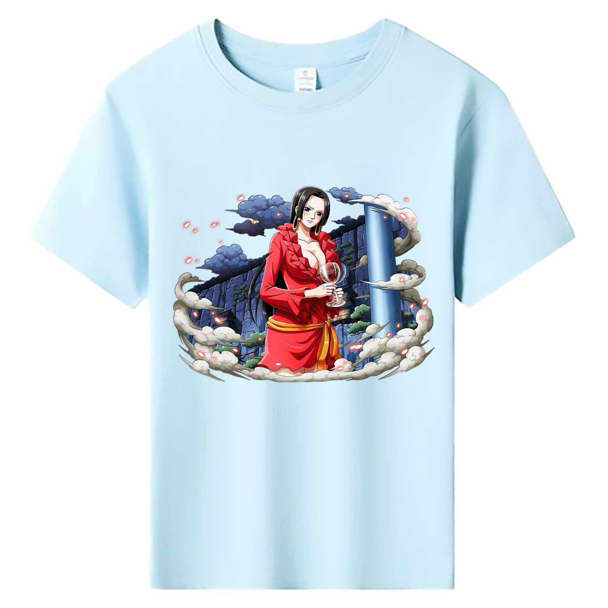 ワンピース ボア・ハンコック ONE PIECE Boa·Hancock 綿100％キッズTシャツ（フロントプリント）